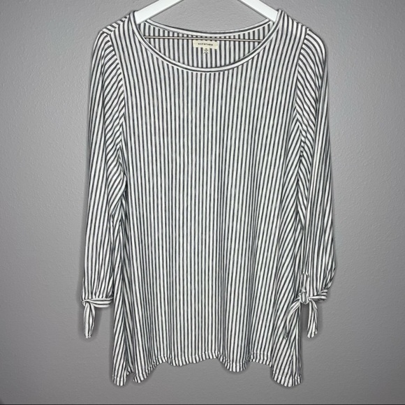 Max Studio striped tunic top size 1X - Picture 1 of 4